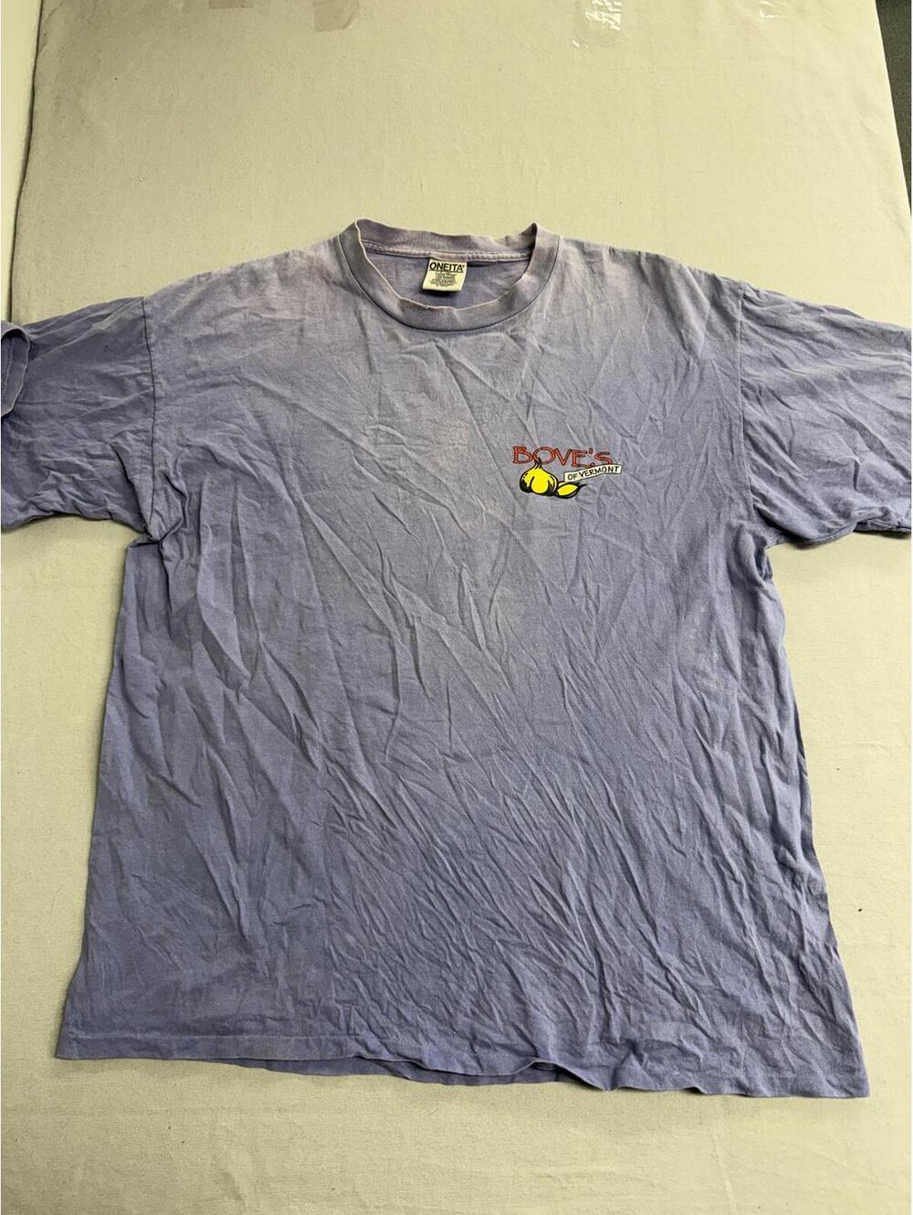 Faded Boves of Vermont T-shirt Garlic Cloves Burlington XL
